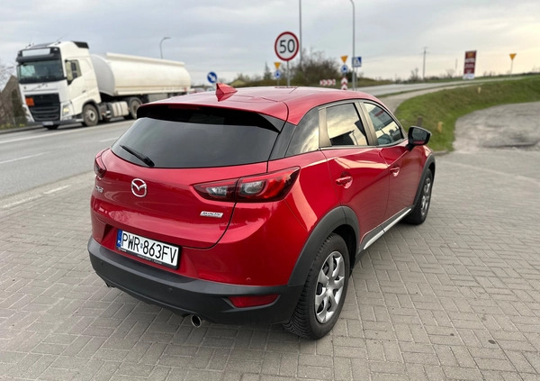 Mazda CX-3 cena 66900 przebieg: 103690, rok produkcji 2017 z Sędziszów Małopolski małe 301